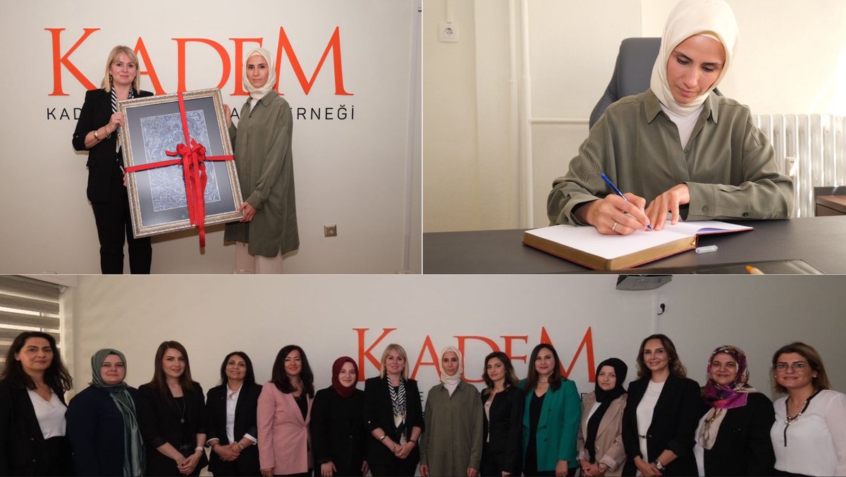 Bu sabah Mütevelli Heyet Başkanımız Sümeyye Erdoğan Bayraktar'la birlikte İzmir Temsilciliğimize misafir olduk. Temsilcimiz Arzu Günaydın ve yürütme kurulu üyelerine, misafirperverlikleri ve kadın konusundaki duyarlılıkları için teşekkür ederiz.😊 <a href="/kadem_izmir/">KADEM İzmir</a>