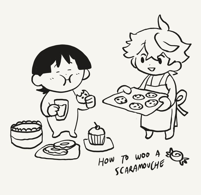 scaramouche feeding time. also i think its funny drawing childe as food and animals have you noticed 