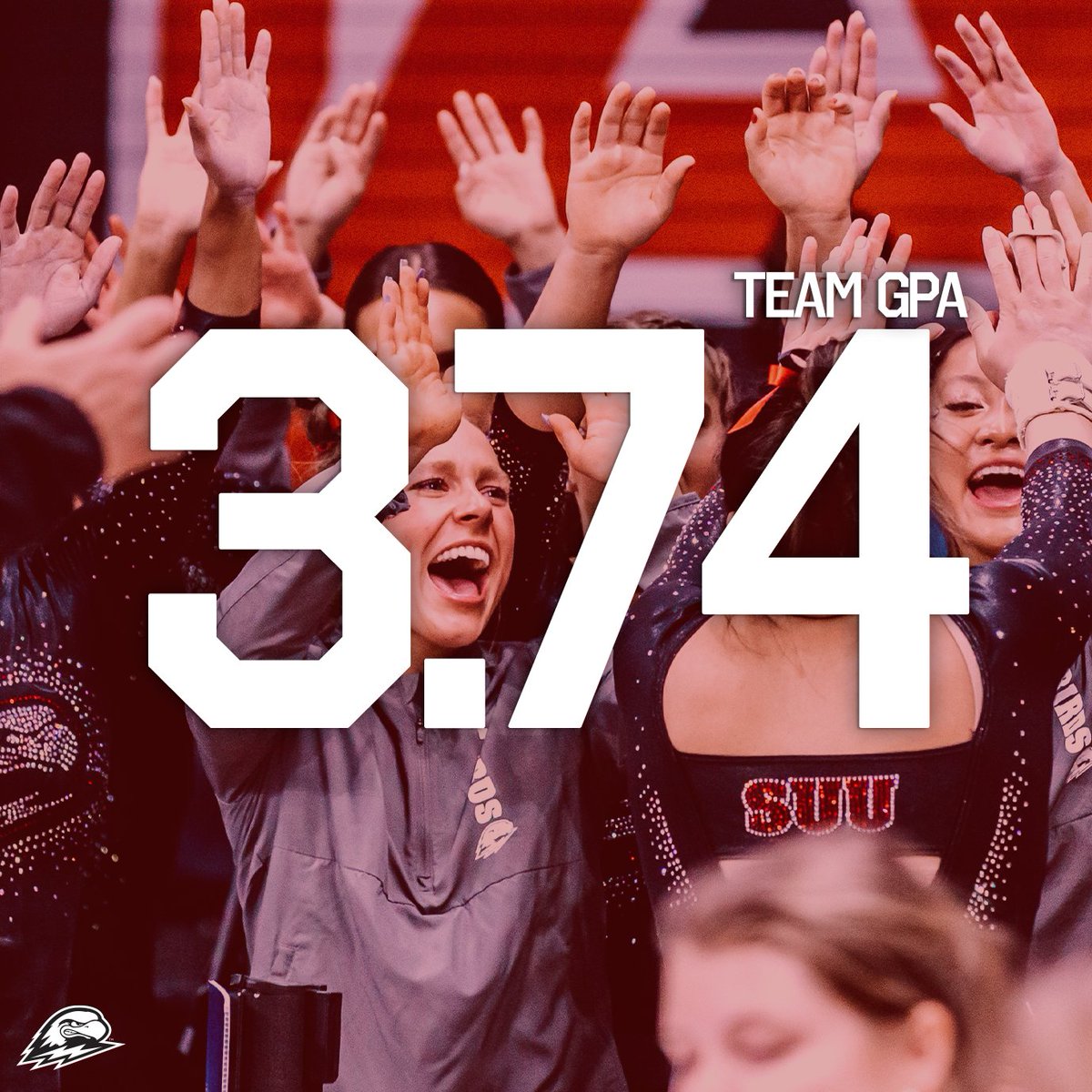SUUGym's tweet photo. Spring 2022 Team GPA 📚

2️⃣5️⃣ > 3.5 ‼️ ⚡️

#OneFamilyOneFight #StormTheSky https://t.co/dmSxWR6Jqt