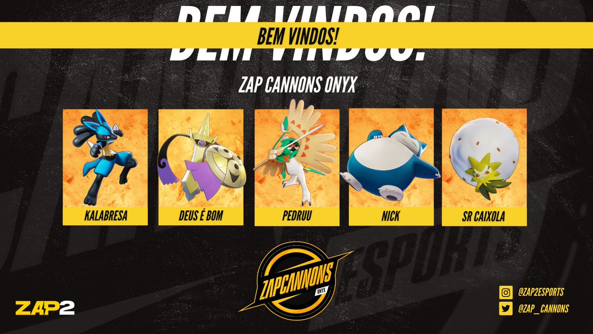 zap_cannons's tweet photo. Novos tempos, novos players ⚡
No fim de semana, os garotos da ZAP Onyx estrearam com vitória na @BTSBRpokemon e no Brasileirão, e hoje às 20:00 e 21:00 vão em busca de mais duas vitórias para o ninho! (1/2)
#GOZX #WEAREZAP⚡ https://t.co/DwLrn8m2i7