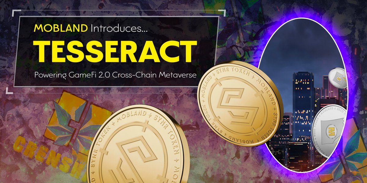 GameFi 2.0 and Tesseract 🤝

Very excited to introduce &amp; utilize a novel method of cross-chain communication to enable an almost sharding-like mechanism 💯 

Gravity article on <a href="/CoinMarketCap/">CoinMarketCap</a> posted below👇

coinmarketcap.com/gravity/articl…

Join us👉 discord.gg/mobland

#CrossChain