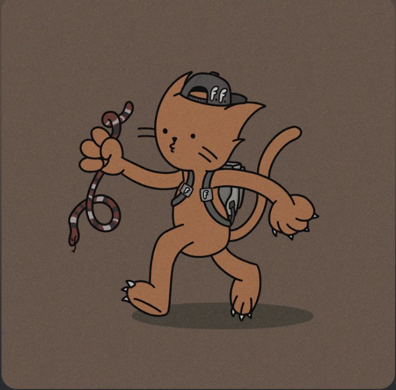 r2d718's tweet photo. Ayeee im walking hereeee #FIENDZTAKEOVER #FiendzFam #felineFiendz #NFTs @FelineFiendz https://t.co/PfsuVBhi7w