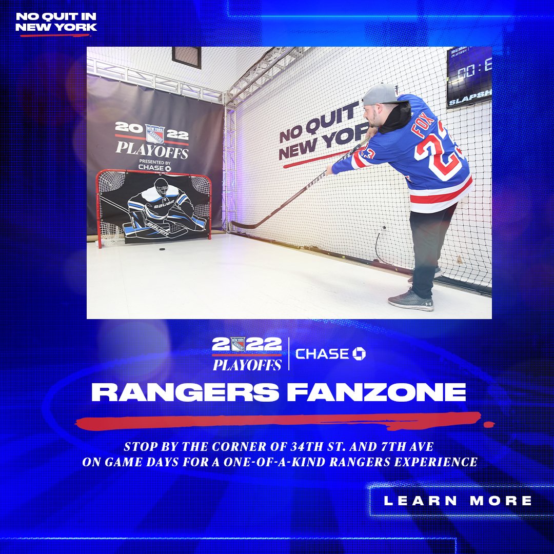 New York Rangers on Twitter "The NYR FanZone is back open today from