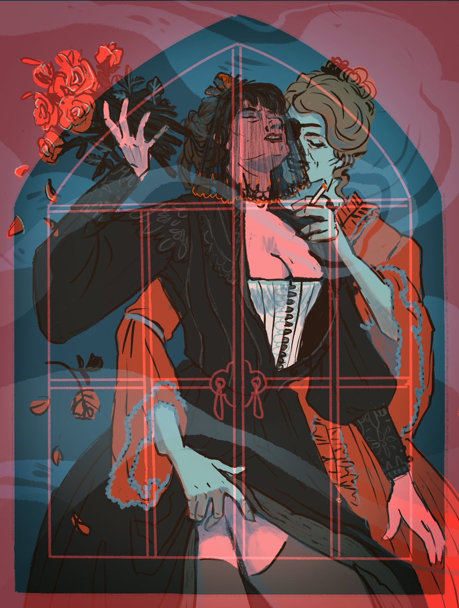 I think the widow bonnet hand some fun like, right away. #ofmd #nsfw #marybonnet #evelynhiggins #maryevelyn #ourflagmeansdeathfanart