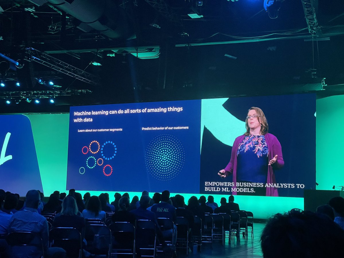 Jannette Hanna introducing Alteryx ML product! Major new advance in making data science and ML available for all! #AlteryxInspire22. Analytics for any skill level!