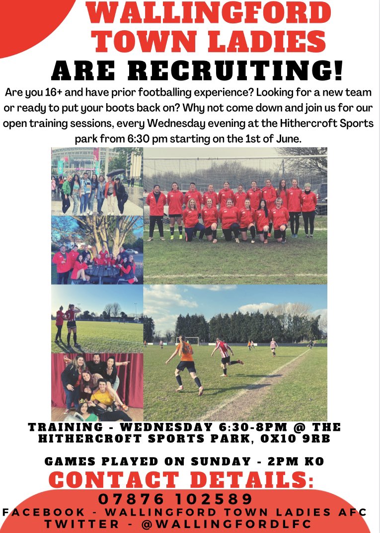 We are recruiting for the upcoming season! Pre-season training starts on the 1st June 😊 #UTW