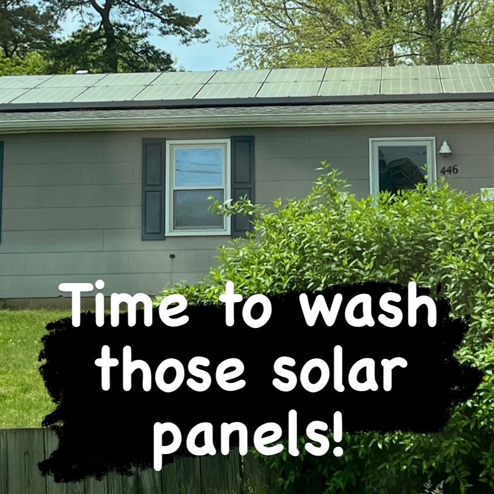 SpctacularSolar's tweet photo. When was the last time you gave your solar panels a good rinse or cleaning?! #solarenergy #pollen #solarpanels #SOLAR #spso https://t.co/iFUXbBr8b6