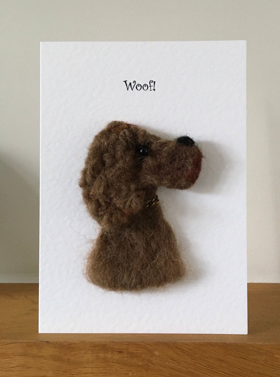 LoobyFelts's tweet photo. Needle felted dog greetings card. Woof! https://t.co/KrFZKfwcQl
A great card for any occasion! #dogsoftwitter https://t.co/fzvqDkV5sv
