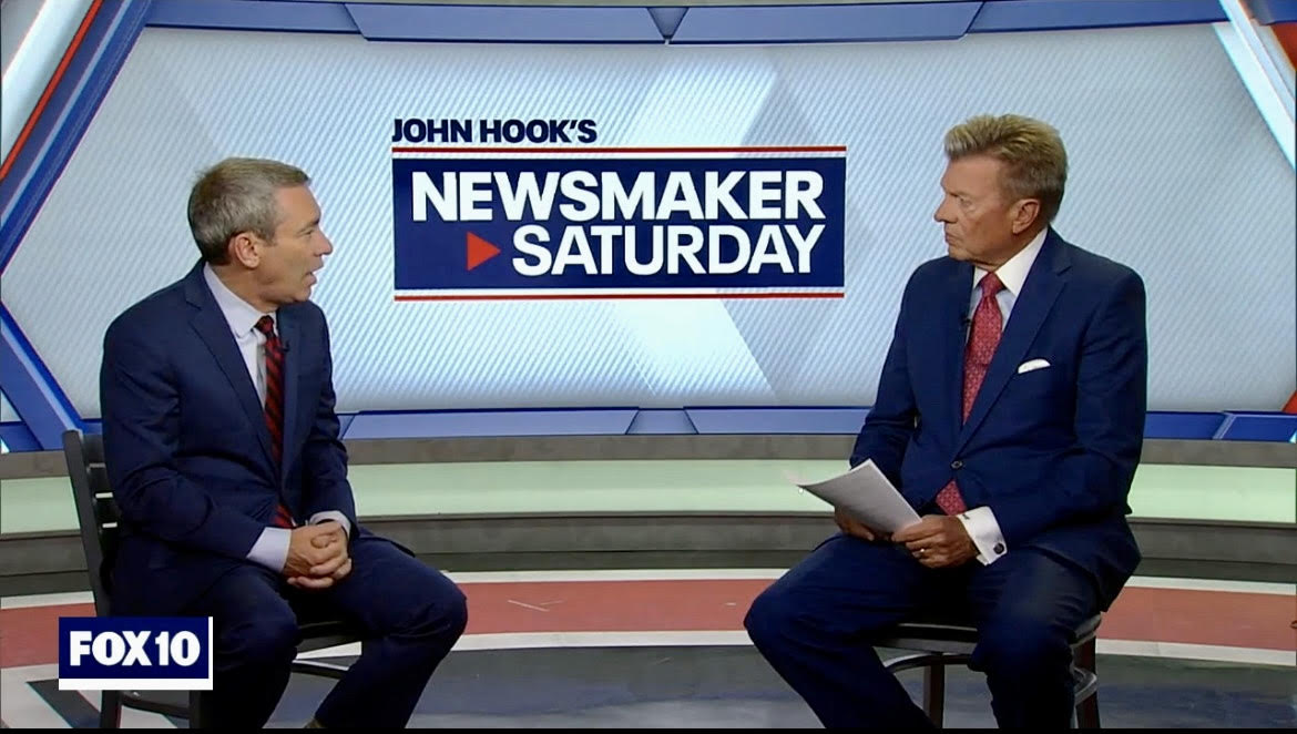 aaron4arizona's tweet photo. I am grateful to @JohnHookfox10 and Newsmaker Saturday for inviting me to talk about my campaign and the issues that matter most to all Arizonans. I will bring my legislative track record of success to the governor’s office. Watch here: https://t.co/9c2dLFatQO https://t.co/3tE0ZzRfbF
