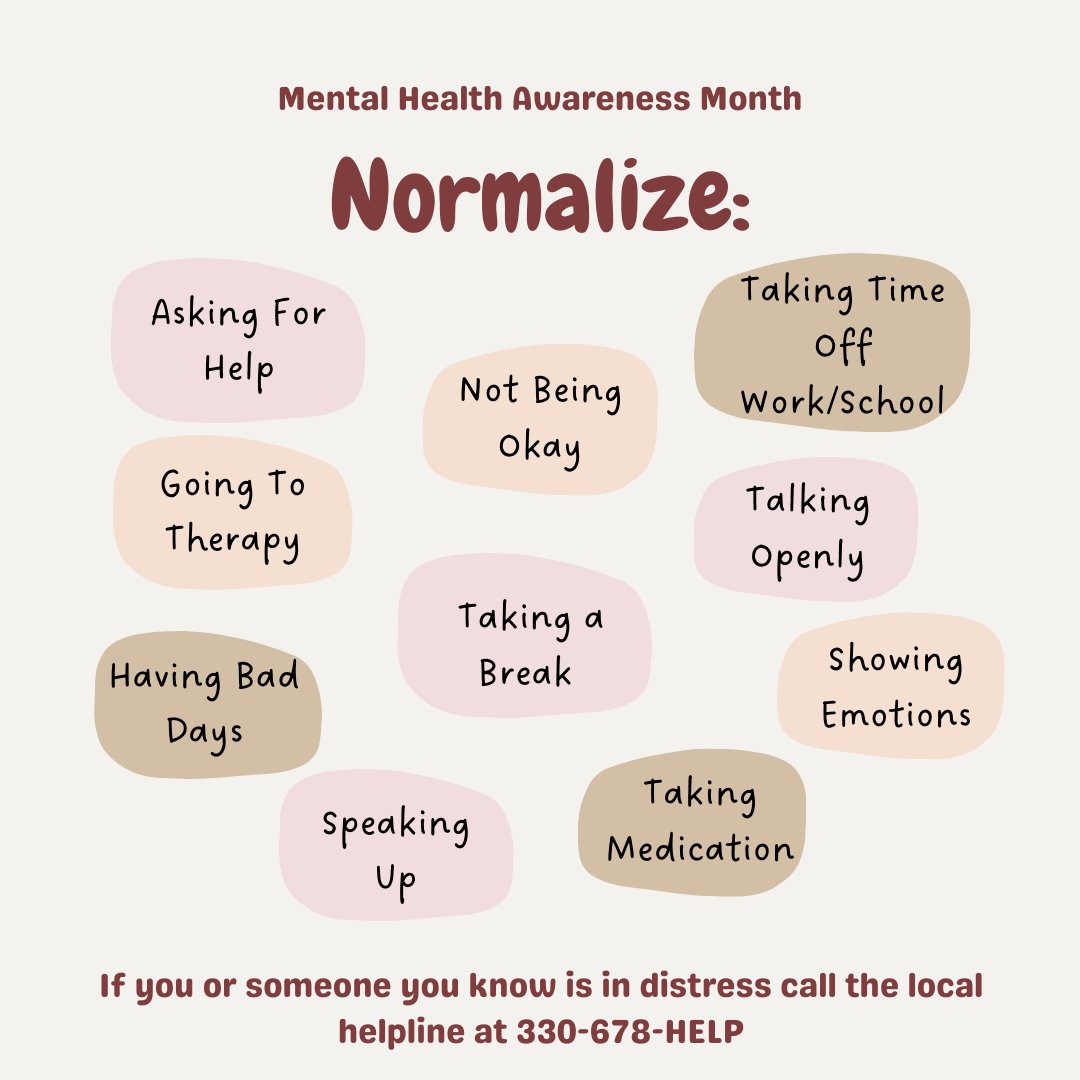 May is Mental Health Awareness Month. Join us in fighting the stigma around mental health.”