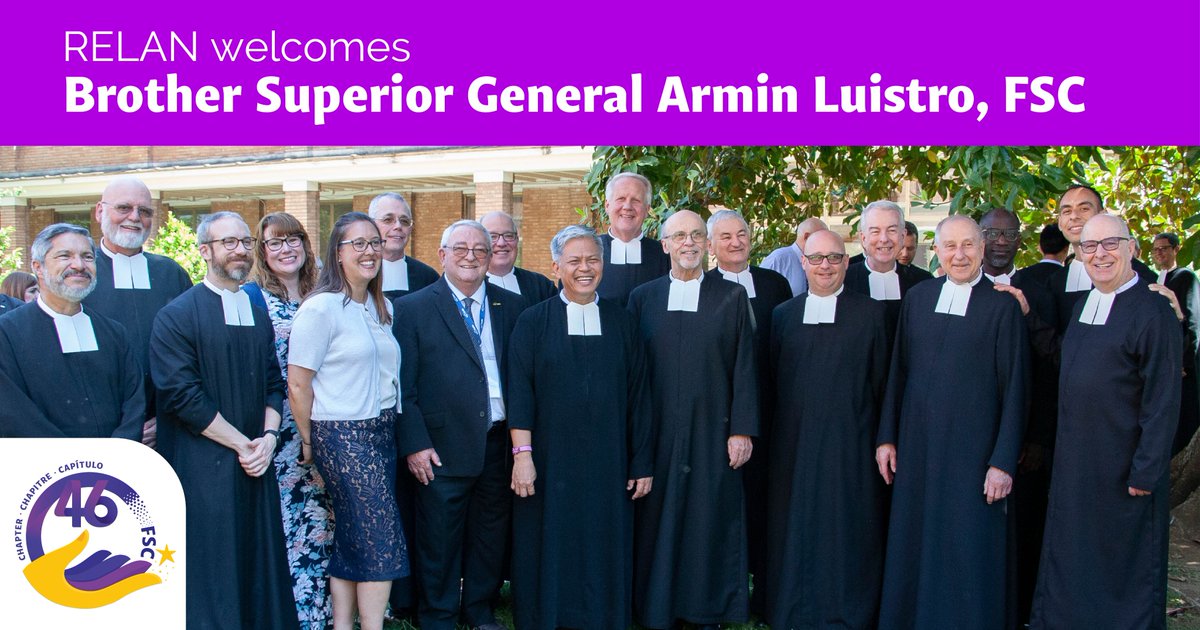 Lasallian_RELAN's tweet photo. Brother Armin, 28th successor of Saint John Baptist de La Salle! #FSC46GC ➡️ https://t.co/ysrV5ZNN4h @lasalleorg @LEAD_LaSalle @FSCvocations @fscDENA @MidwestDistrict @DistrictSFNO https://t.co/XTBIBdlW9e
