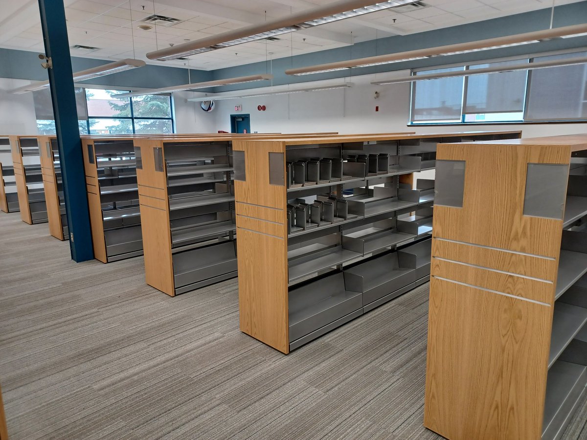 _allcities's tweet photo. Just completed an install in the newly renovated library @opl_bpo North Gloucester branch! Complete with freestanding &amp; mobile ranged, dvd drawers &amp; slotted box shelf display! Looking good @PALMIERIfurnNA #madeincanada #librarylove #librarylife https://t.co/AQ8bXgc3V6