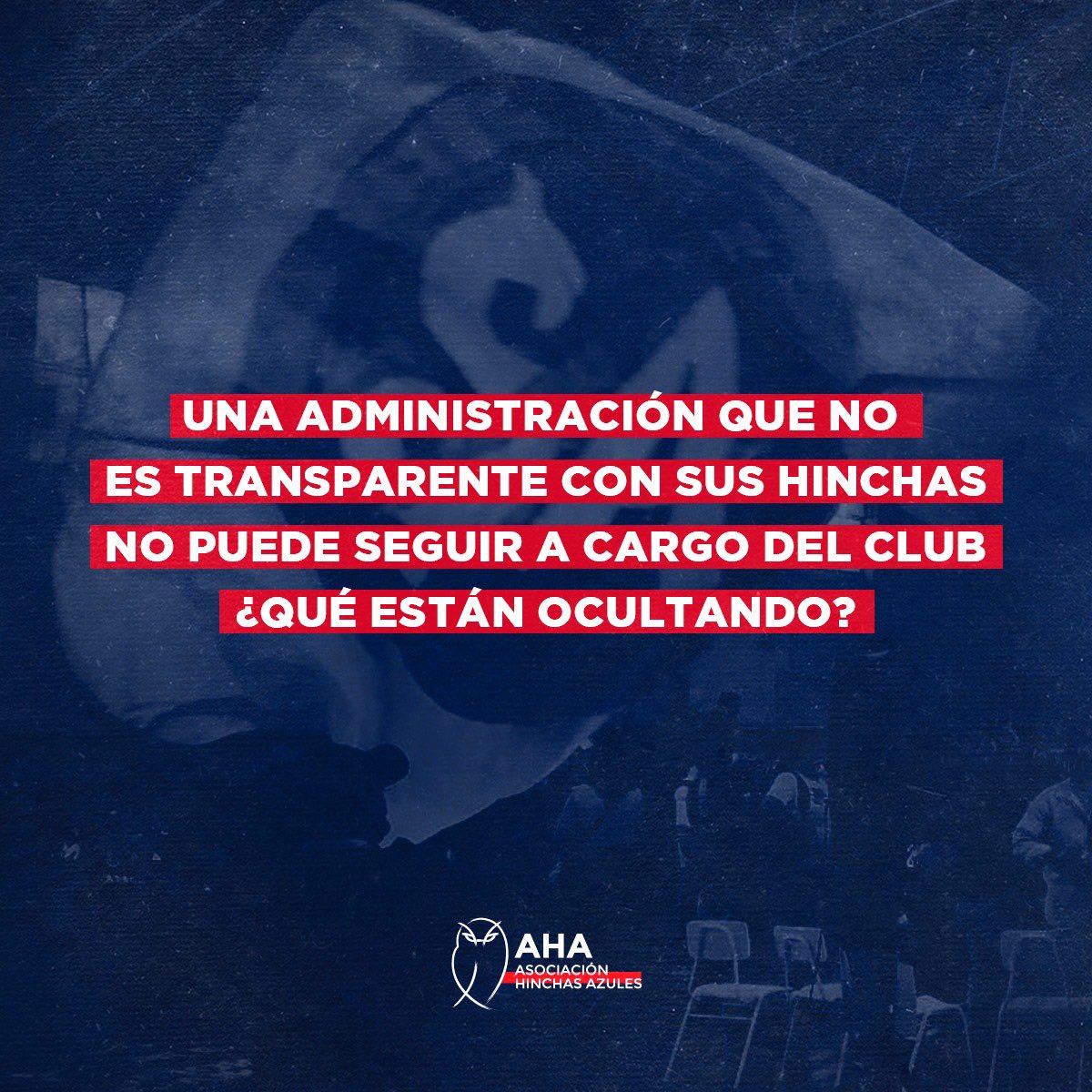 Azul Azul enfrenta un litigio contra <a href="/ctransparencia/">Consejo para la Transparencia 🇨🇱</a> para ocultar los términos de negociación con el Estado ante la deuda al fisco por $3.737 millones. Dinero que nos deben a las y los chilenos.

Sin transparencia no pueden seguir a cargo del club. ¿Qué están ocultando?