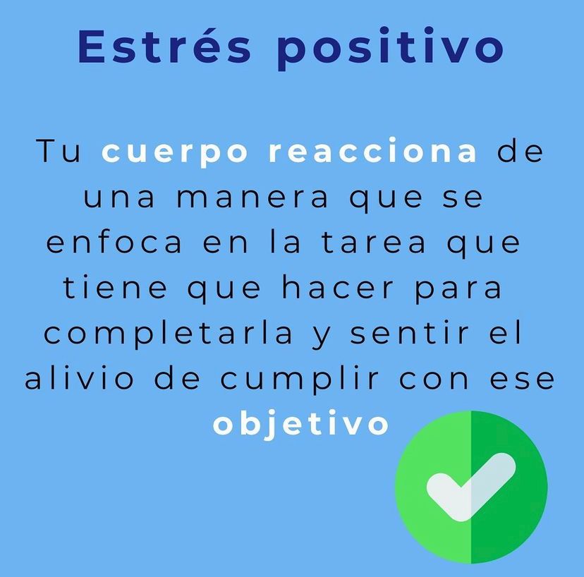 Estresenf's tweet photo. Vivimos estrés positivo cuando enfrentamos situaciones desafiantes, cuyas demandas son altas, pero no rebasan nuestras capacidades; por eso, podemos sentir competencia, confianza, motivación, entusiasmo y bienestar. https://t.co/gGp1qELdPZ