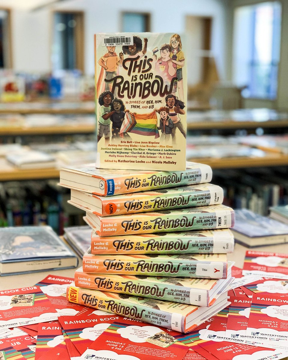 Introducing RAINBOW BOOK CLUB 🏳️‍🌈 for grades 3–5! Read one or more short stories from the LGBTQIA+ anthology 'This Is Our Rainbow' (extra copies are available in the Children's Room) and join us for a book discussion on Monday, 6/13, 4 PM. Registration is not required!