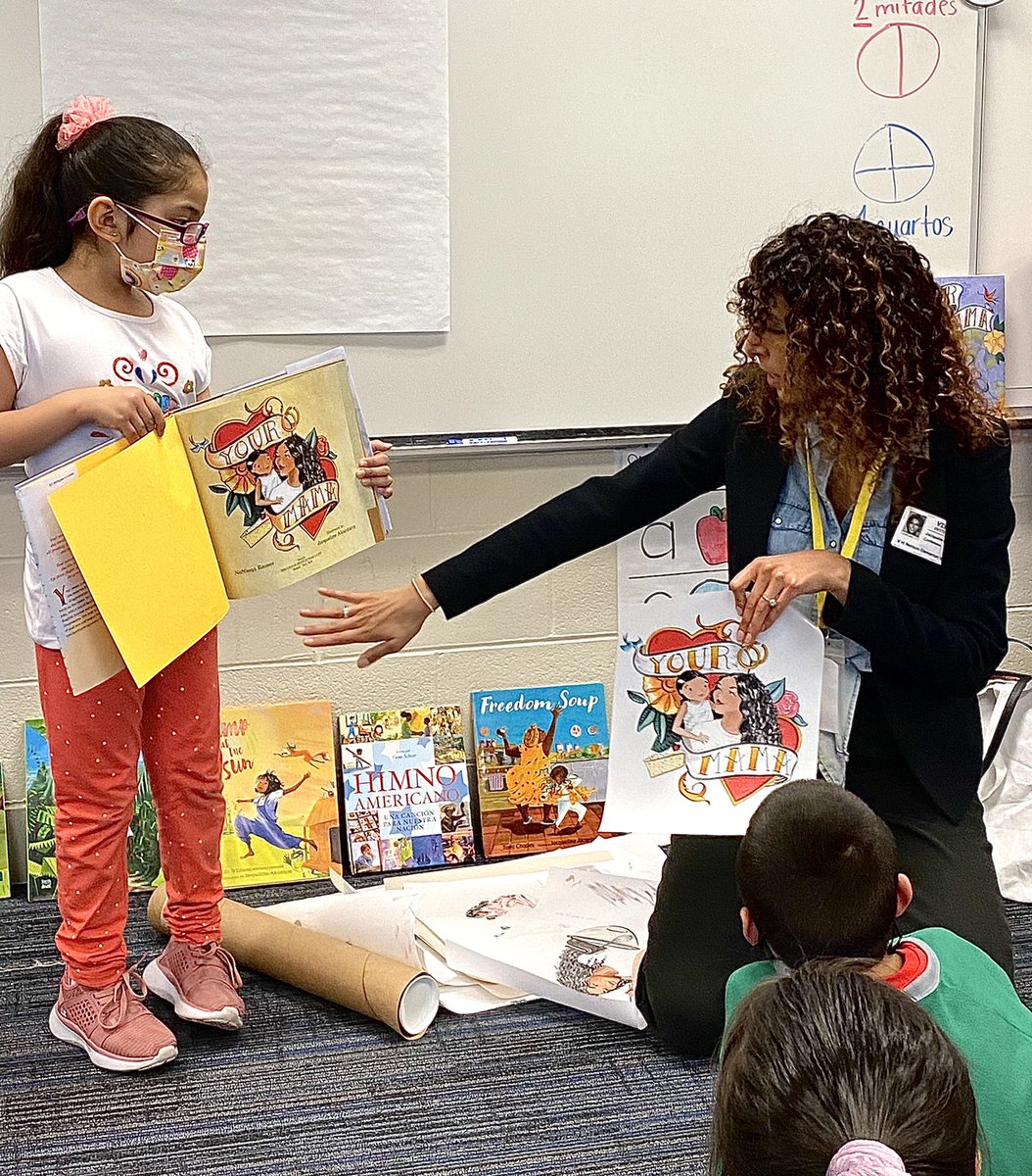 Thank you <a href="/VHNelsonD63/">VHNelson</a> for an amazing day of draws, hugs and reading. Was so incredible to read #YourMama to student live for the first time!!!! Can’t wait to visit more schools next fall!!! 📚❤️🥰