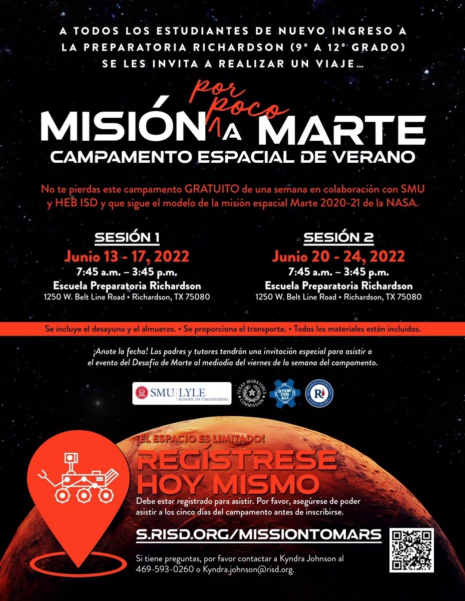 This will be an amazing opportunity for our students! Please see the flyer for more information or contact our team for additional information! <a href="/RISD_STEM4All/">RISD_STEM4All</a> @MrsHimler <a href="/kyndra_johnson/">Kyndra Johnson</a>