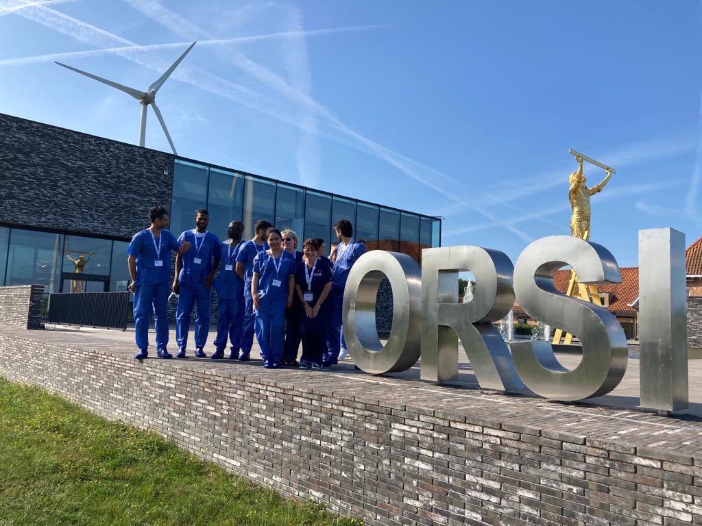 Team Urology MK at the world renowned Orsi Training Facility in Belgium today preparing for Robotic Surgery #dreamteam @CMRSurgical @MKHospital @YangMike_