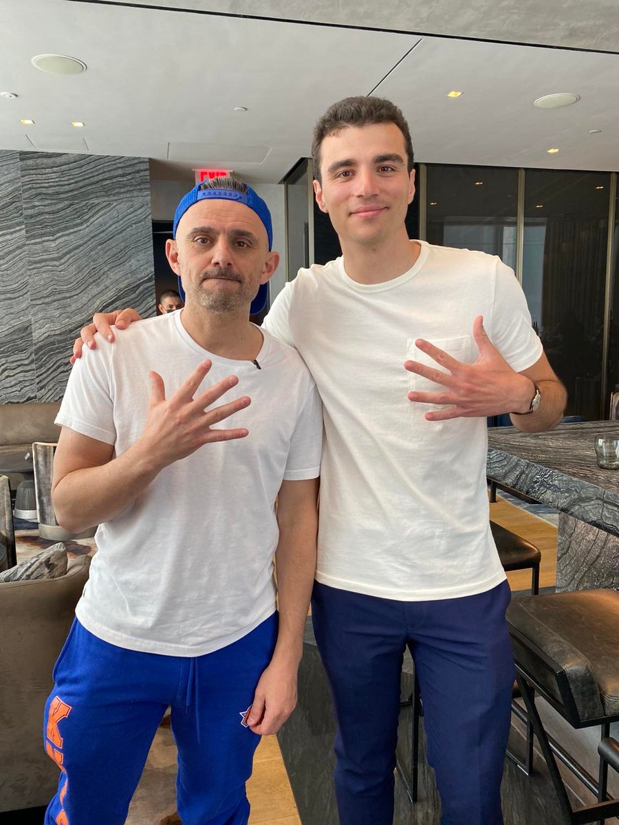 jul1.eth (@ogkeller) on Twitter photo Fam, Iβm turning 24 years old today. What a year π
On this special day, I would like to tell you about one of the most memorable lunch of my life.
It happened on April 28th.. and it was with <a href="/garyvee/">Gary Vaynerchuk</a>! Fam, Iβm turning 24 years old today. What a year π
On this special day, I would like to tell you about one of the most memorable lunch of my life.
It happened on April 28th.. and it was with <a href="/garyvee/">Gary Vaynerchuk</a>!
