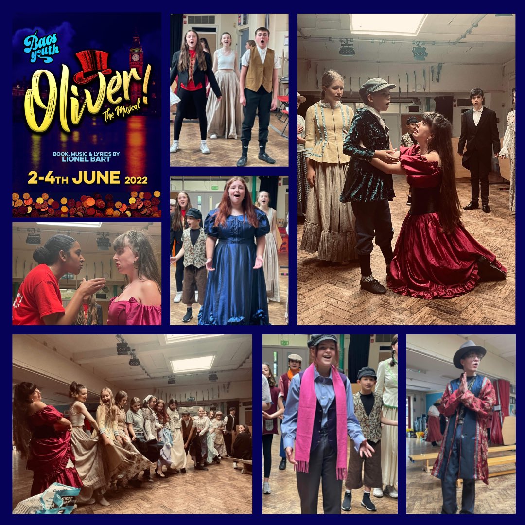 TWO WEEKS TO GO!

Oliver the Musical opens in two weeks time at The Redgrave Theatre, Bristol. 2nd-4th June at 7.30pm- the perfect half term treat for the whole family. DON’T MISS OUT! 🤩 redgravetheatre.com/event/2022/06/…
#whatsonbristol #bristol #bristollive #musicaltheatrebristol #baos
