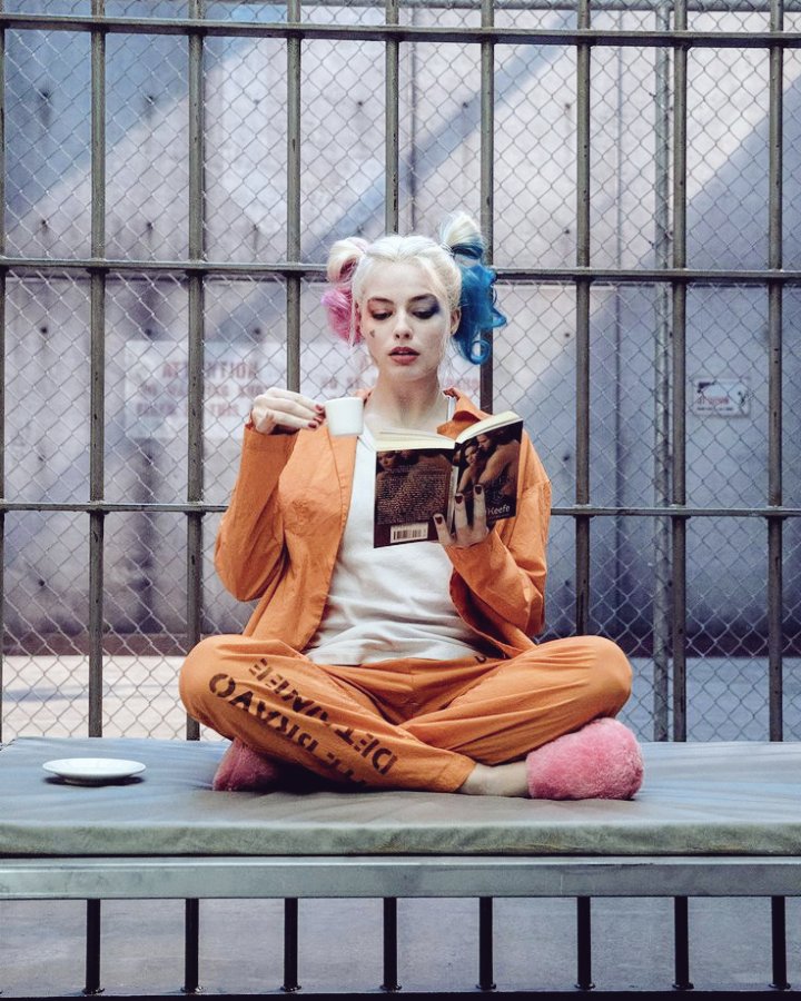 Una buena taza de café y buen libro, ella si entiende de lo que hablo.☕📖
#Harleyquinn