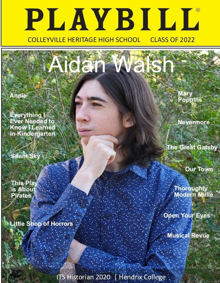 Congratulations, Aidan! Go on and shine your light, to your future!🎭🐾🎵