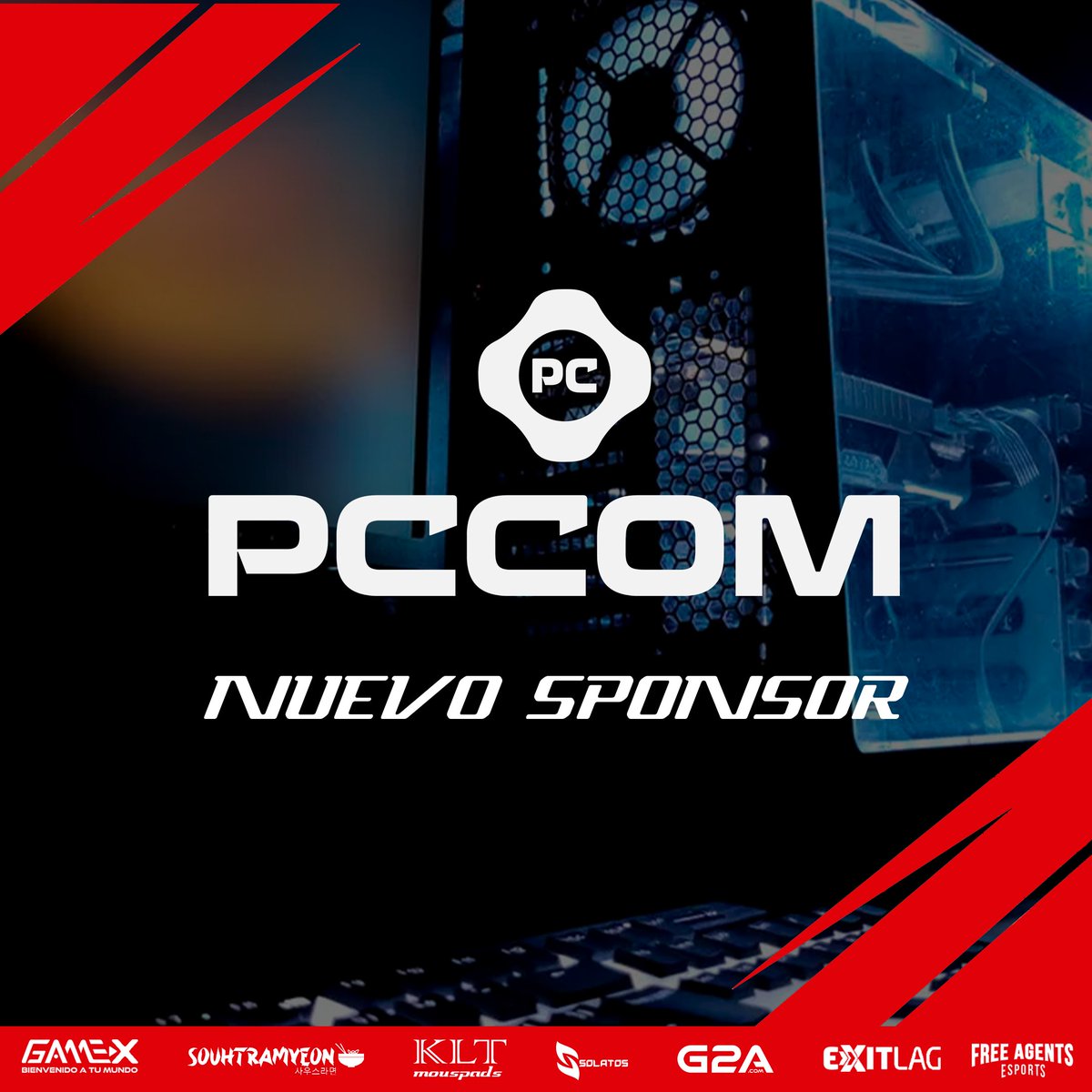 Uno de nuestros mas grandes sponsor con los cuales vamos a trabajar en conjunto. Muchas gracias por darnos la oportunidad PCCOM, pccom.cl