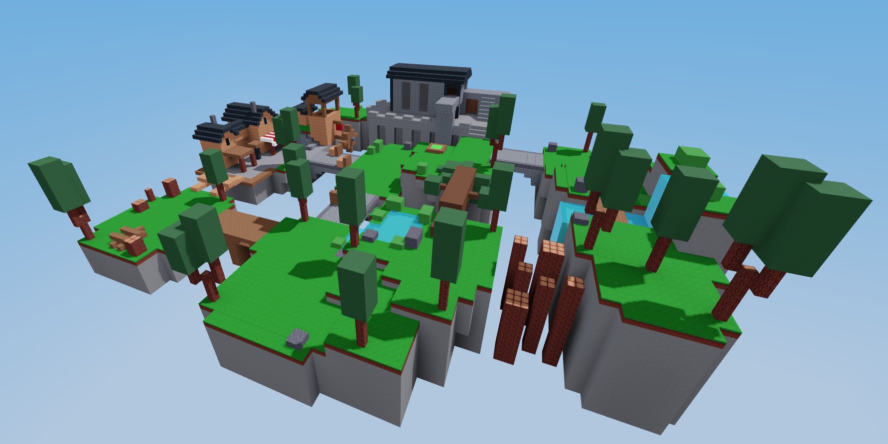 Rascal on X: I really need to get into the habit of posting maps I make  for Roblox Bedwars, so here's all the Gun Game ones I've made (so far)!   /