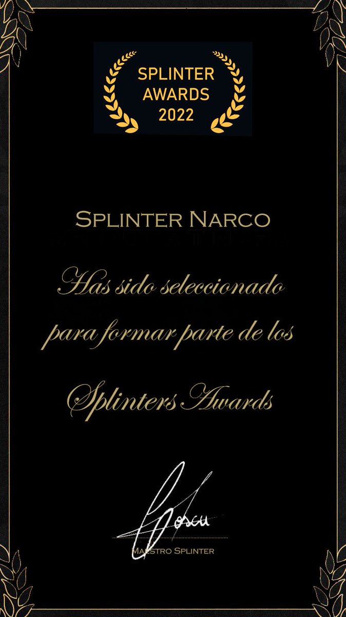 splinternarco tweet picture