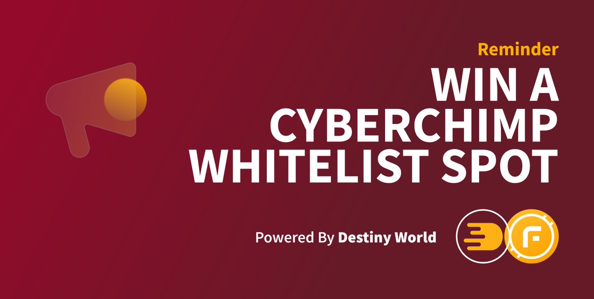 Fortis_Coin's tweet photo. 📣 One week left to enter our #CyberChimps #NFT contest and win an exclusive whitelist spot, 200 $FORT and 50.000 APX delegation! 🎁

(1/3) https://t.co/Hpl1CPwNzX
