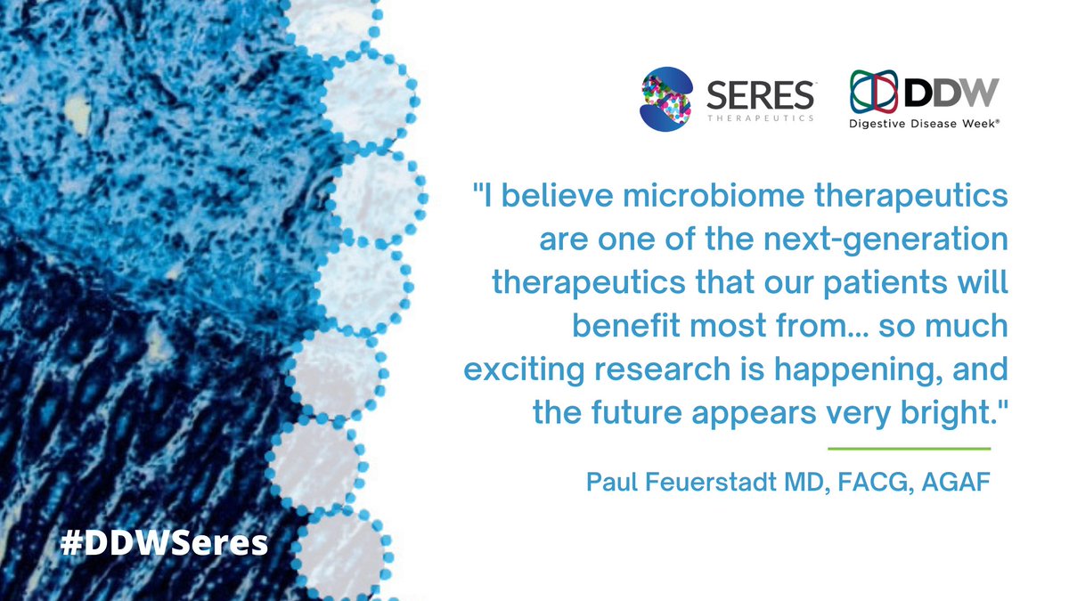 Seres Therapeutics (@serestx) on Twitter photo With #DDW2022 just three days away, we’re discussing the potential impact of #microbiome therapeutics on patients. This is what gastroenterologist <a href="/DrPaulGastro/">Dr Paul Gastro</a> of <a href="/YaleMed/">Yale School of Medicine</a> has to say on the topic! #DDWSeres With #DDW2022 just three days away, we’re discussing the potential impact of #microbiome therapeutics on patients. This is what gastroenterologist <a href="/DrPaulGastro/">Dr Paul Gastro</a> of <a href="/YaleMed/">Yale School of Medicine</a> has to say on the topic! #DDWSeres