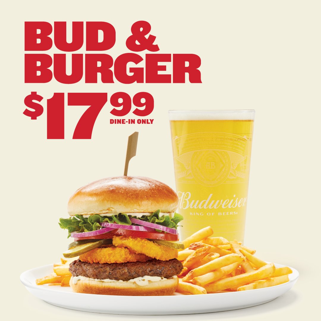 BPFortMcMurray's tweet photo. Beers.🍻  Burgers.🍔 Battle of Alberta. 🏒
One way or another, we've got a Canadian team in round 3. Why not celebrate with a Budweiser and Big Game Burger for only $17.99!
Tell us who you're cheering on tonight in the comments!
#Budweiser #BudAndBurger #BattleOfAlberta https://t.co/dKmVMCyYCh