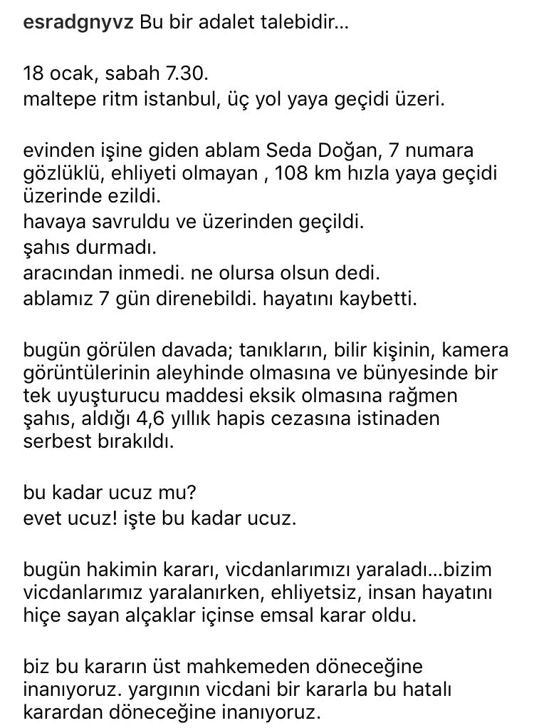 esra51477852's tweet photo. #nurullahuralcinayetleyargılansın
#kazadeğilcinayet https://t.co/690k381Oqz