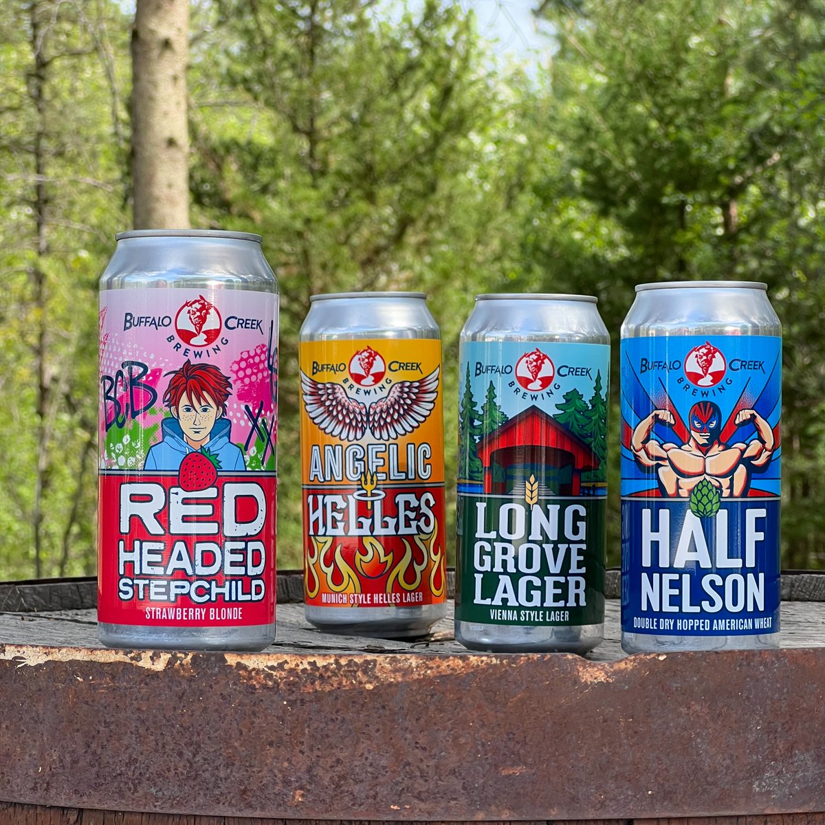 Our new can line up all in one place. Do you have a favorite one yet? #craftbeer #craftbeerweek