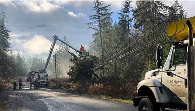#BCStorm update: Crews have worked through the day to restore electricity service to more than 67,000 customers. Operational update: ow.ly/a41150JbGYX