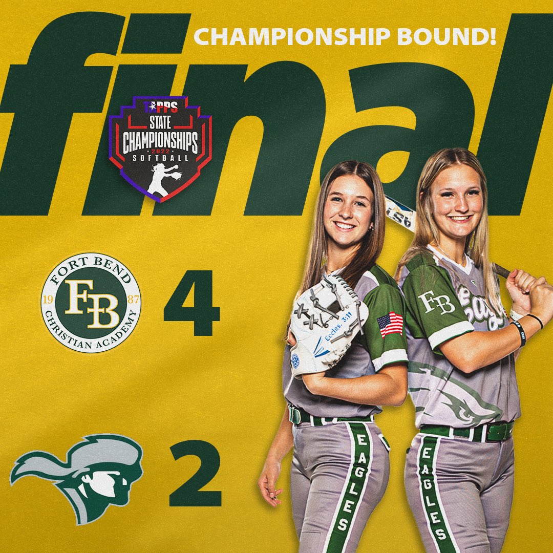 FBCAathletics's tweet image. Headed to STATE‼️ 🦅