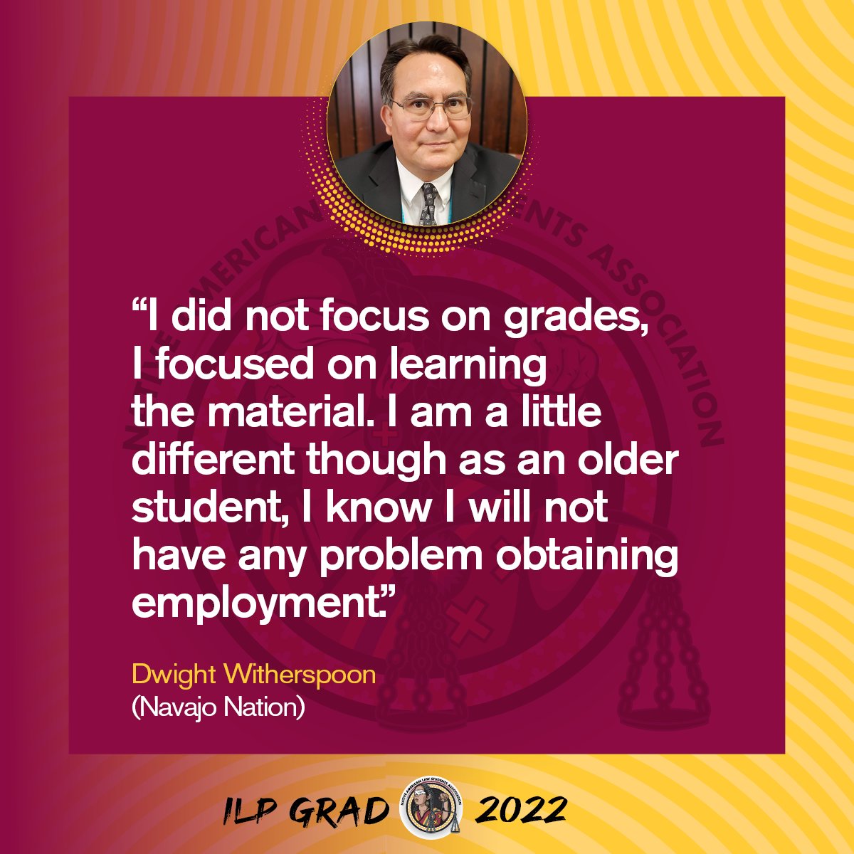 asuilp's tweet photo. Congrats Dwight Witherspoon!๐โ He's a committed advocate to his tribe and spent 7 years as a Council Delegate prior to law school. In the last 3 years, he strengthened his skills, relationships and knowledge. We're excited for his continued success!
#asuilp #ILPgrads2022 https://t.co/2oWdUUHKE4