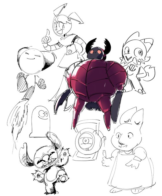 assortment of doodles i did yesterday 