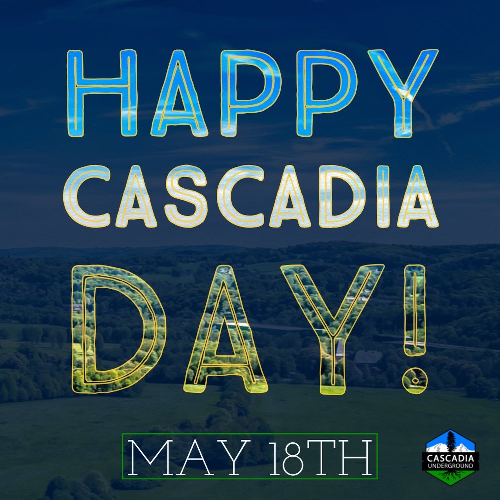 CascadiaMC's tweet photo. Happy #CascadiaDay from the #Cascadia Underground :).

The amazing creativity and energy of this movement continue to inspire us. Let's make it happen!

#bioregionalism #citizenjournalism #indymedia

@aripari18 https://t.co/8xVc3Ab75n