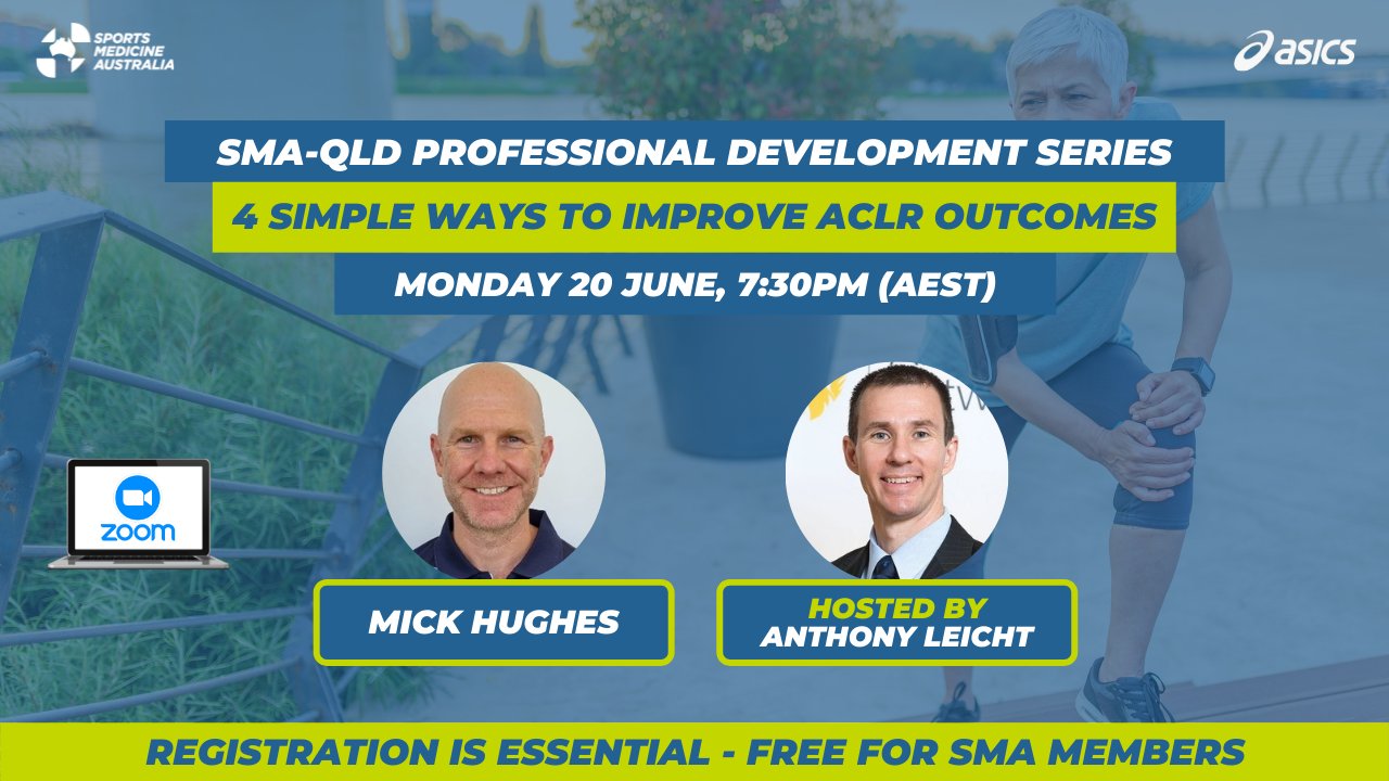 Sports Medicine Australia on Twitter "SMA is excited to announce the