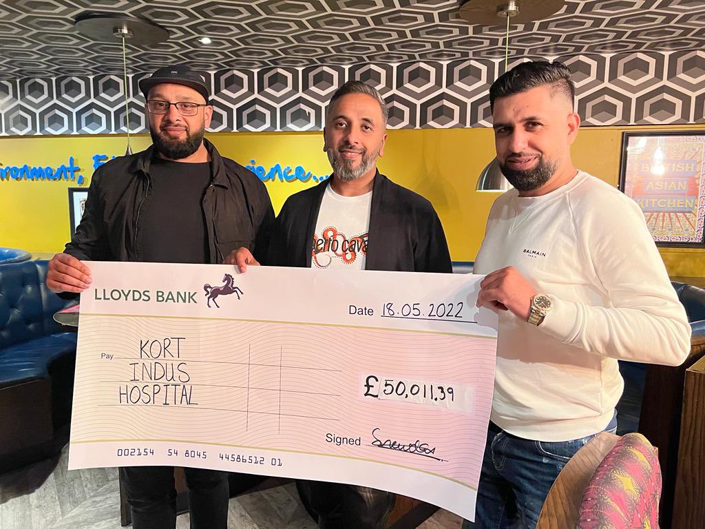 rajaz82's tweet photo. Over £50k raised for the KORT INDUS hospital in Mirpur Azad Kashmir.

To alleviate the pain of the suffering humanity in Azad Kashmir, @Kort_org_uk is building the largest hospital in AJK in collaboration with Indus Hospital to provide free quality healthcare for all. #humanity https://t.co/8HK3C2YJq0