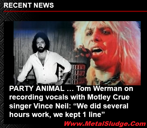 cskkdfgr's tweet photo. PARTY ANIMAL …
Tom Werman on recording vocals with Motley Crue singer Vince Neil: “We did several hours work, we kept 1 line”
#vinceneil #tomwerman #motleycrue #shoutatthedevil #motley #crue #theatreofpain #nikkisixx #fullinbloommusic #metalsludge
https://t.co/YtfGYq7ZvM https://t.co/9Pw3eIgTm4