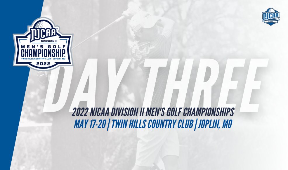 We're underway at the third round of the 2022 @NJCAA
 DII Men's Golf Championship 🏆

Stay updated ⤵️
📊results.golfstat.com//public/leader…
💻 njcaa.org/championships/…
📸 njcaa.org/sports/mgolf/2…

#NJCAAGolf ⛳️ | #OpportunitiesStartHere