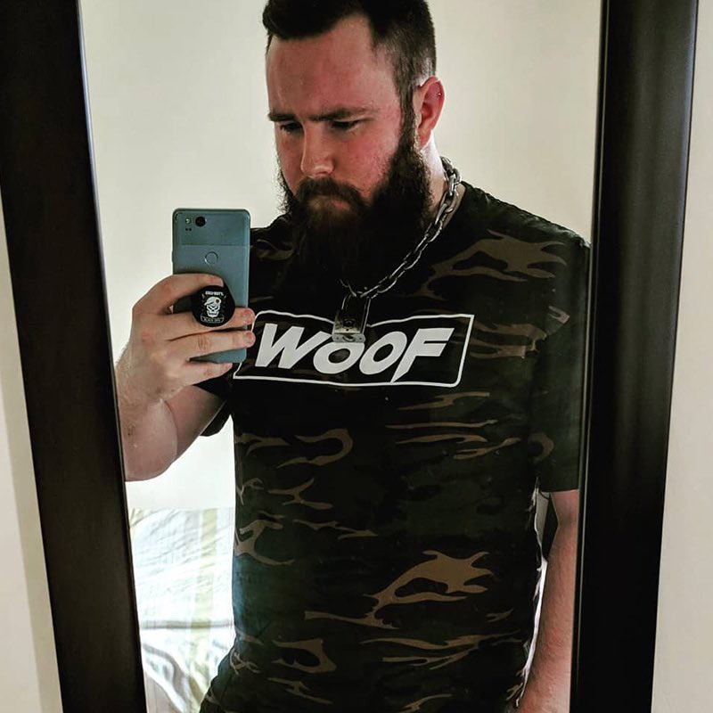WoofSKN's tweet photo. Thanks to @fozzdf to wearing our WOOF Camo T-Shirt by https://t.co/37OfsCwEID https://t.co/3ssdL1nMuX
