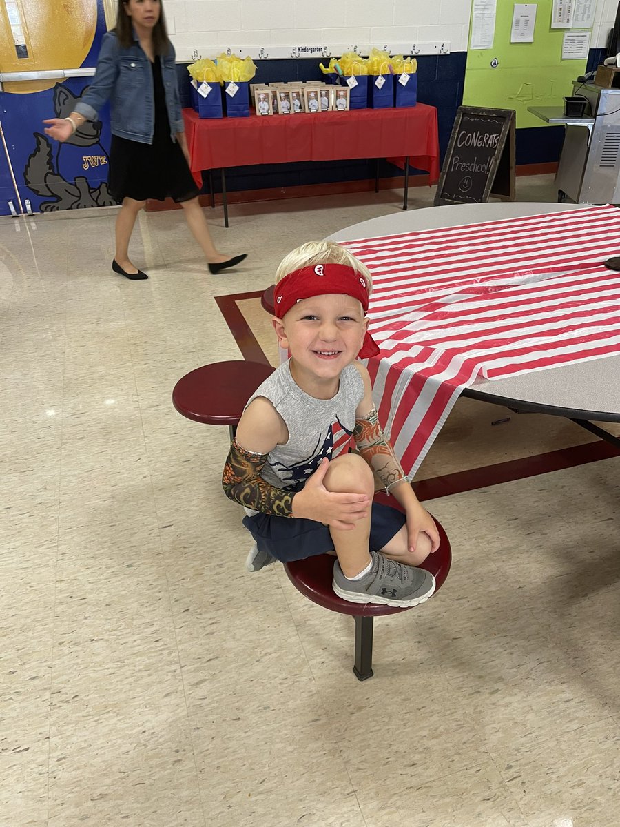 JosephShaw10's tweet photo. A behind the scenes look at our JWE preschool graduation!  It starts in a few minutes! https://t.co/BtVRTKWNU8
