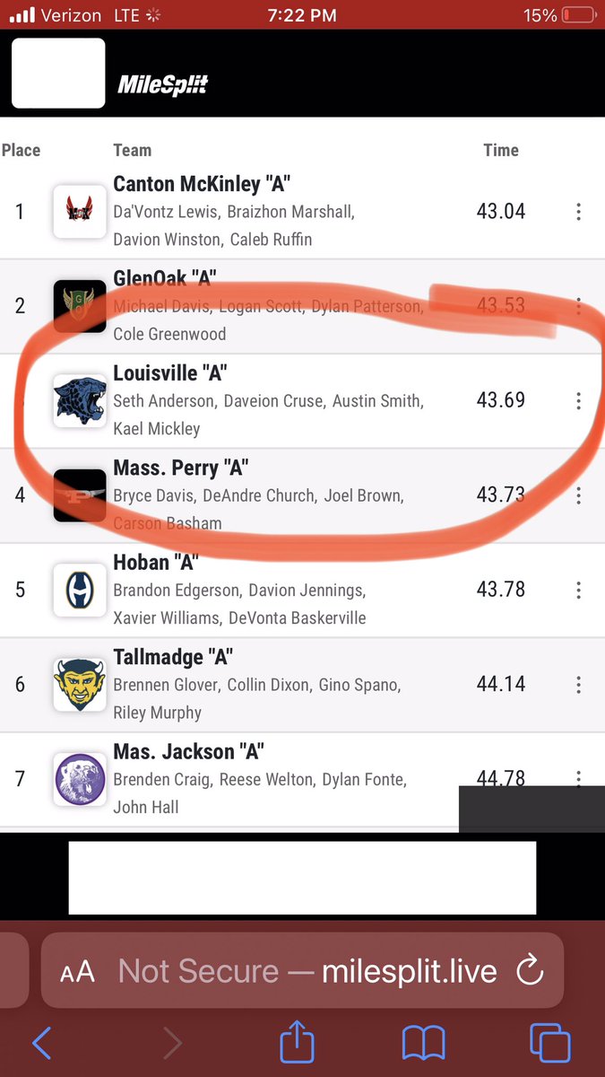 Boys break school record again and qualify third.