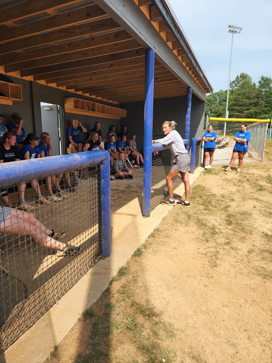 Special thanks to Hatton alum and Current <a href="/WestMorganHS/">West Morgan High School</a> Softball Coach Victoria Crumpton for coming out to practice today and speaking to the team. 

Great leader with great energy!
