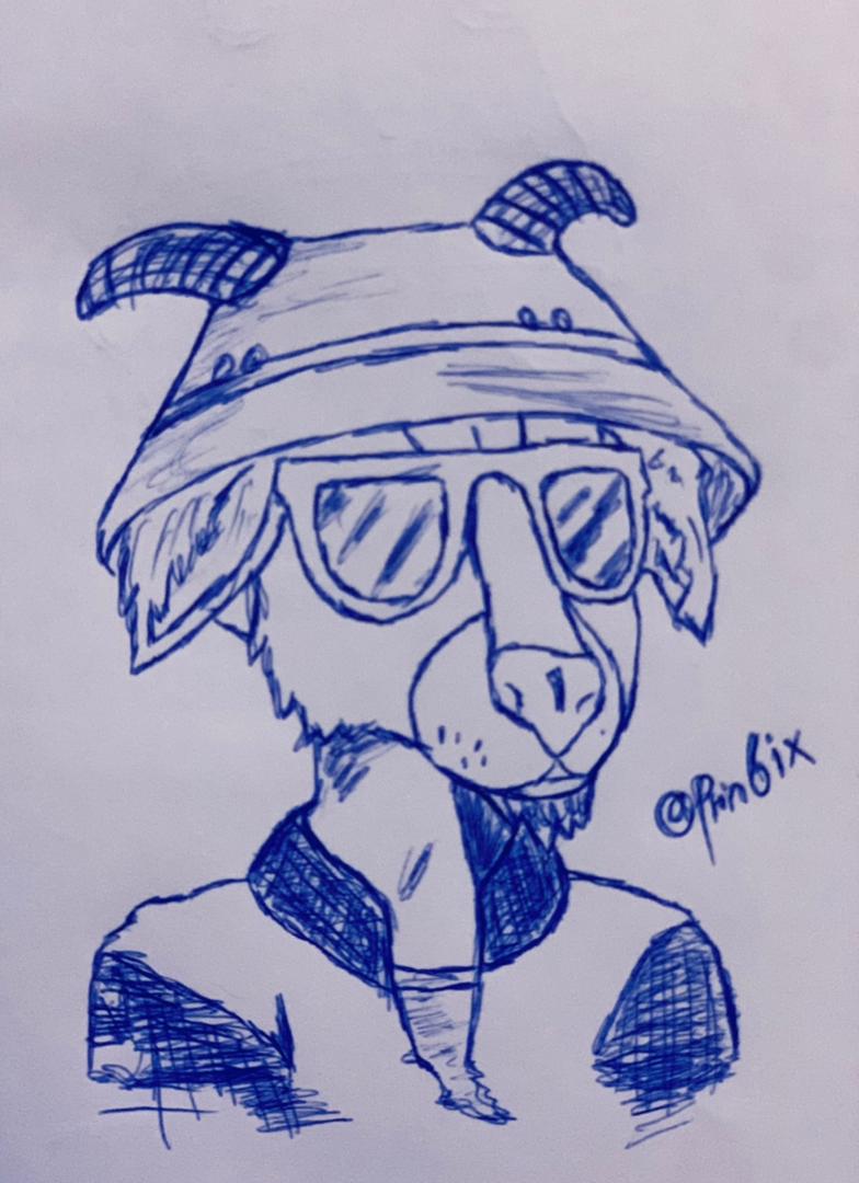 Prin6ix's tweet photo. My @GreatGoatsNFT fanart, a rough sketch with pen, took me the whole night to draw

I'll love to not only own a fanart, but also own a real @GreatGoatsNFT sure hope I'm considered for WL

@SamuelXeus @PrudentSammy @SaraLeon01 @_Quivira https://t.co/do2F9Zmx02