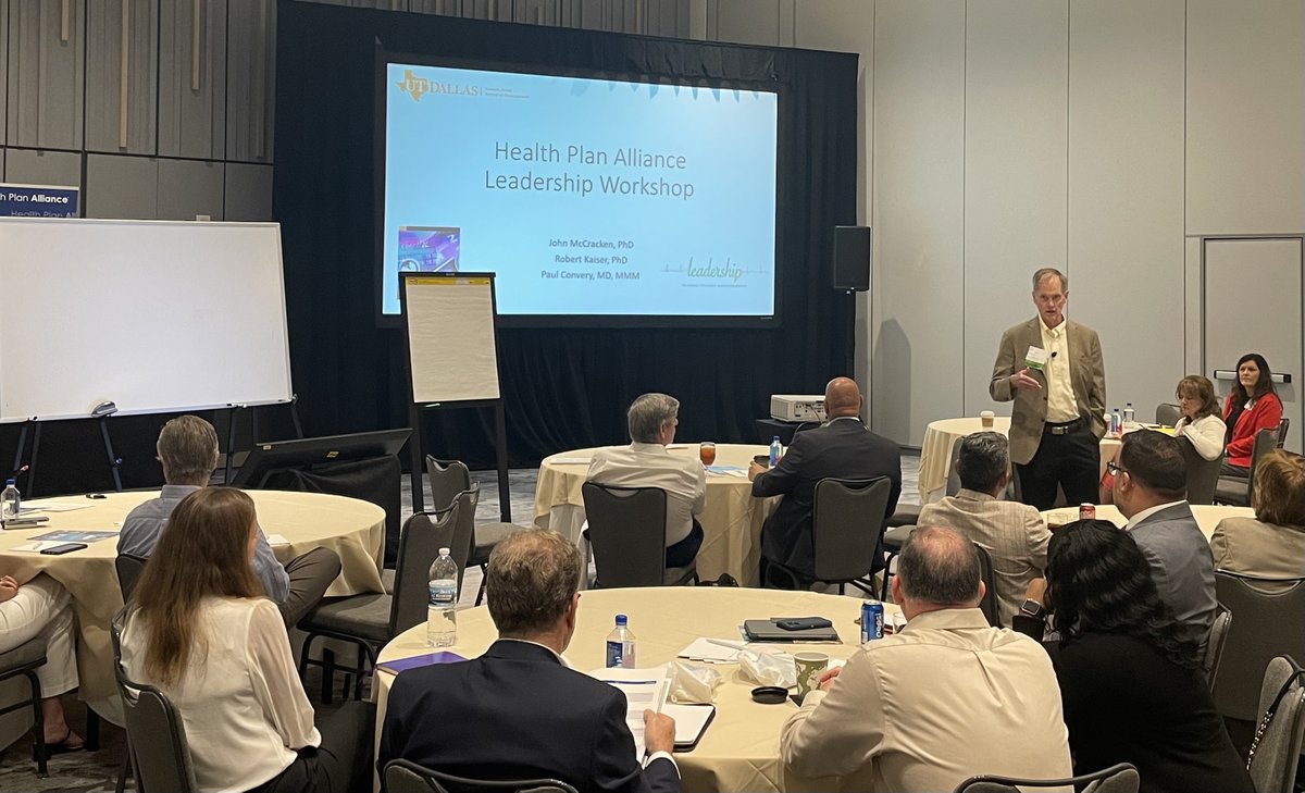 HlthPlnAlliance's tweet photo. We are kicking off #ALLCE22 with a leadership workshop led by stellar faculty from The University of Texas at Dallas. Ready to learn about leading in complex orgs., leveraging your emotional IQ, and negotiation and conflict mgmt. https://t.co/q7F9wSmwQv