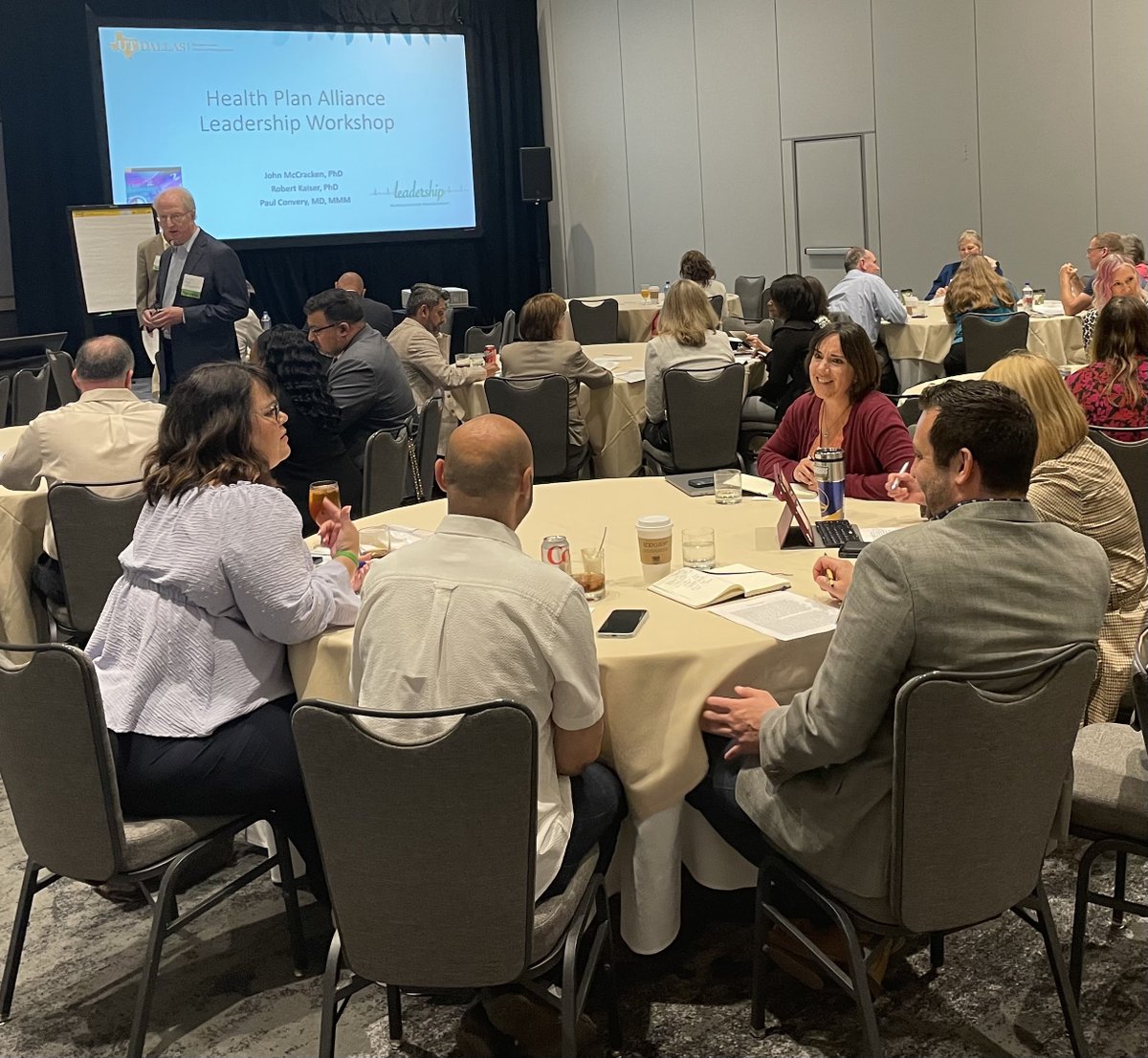 HlthPlnAlliance's tweet photo. We are kicking off #ALLCE22 with a leadership workshop led by stellar faculty from The University of Texas at Dallas. Ready to learn about leading in complex orgs., leveraging your emotional IQ, and negotiation and conflict mgmt. https://t.co/q7F9wSmwQv